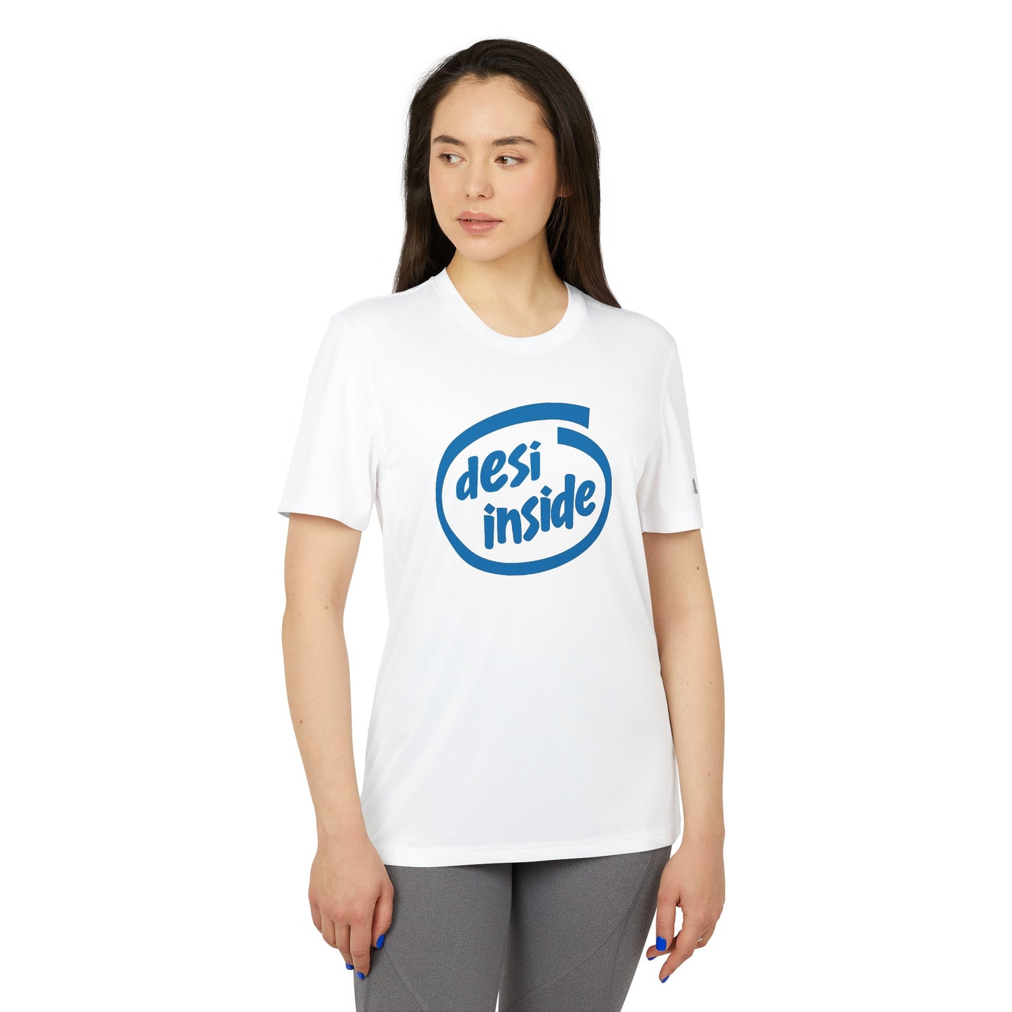 Desi Inside adidas® Unisex Sport T-shirt - Currycature 🇺🇸