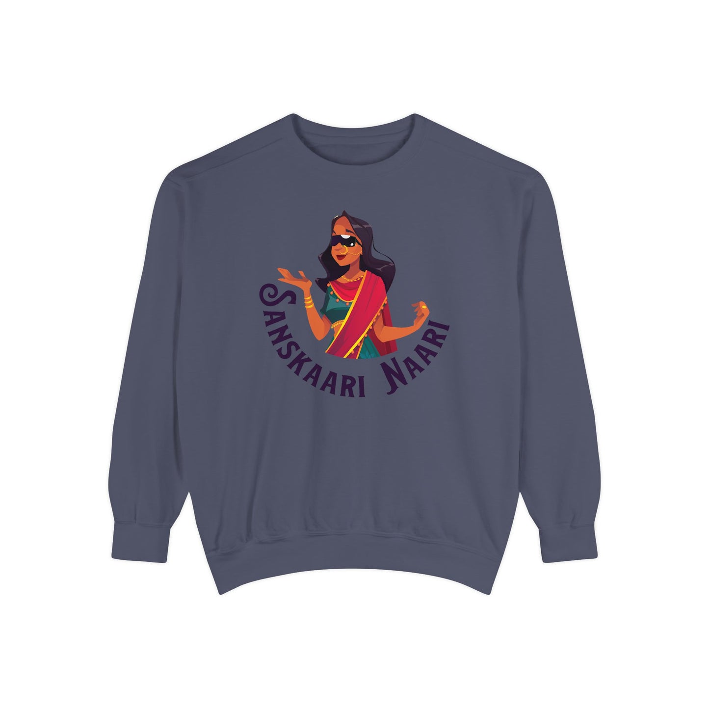Sanskaari Naari Garment-Dyed Sweatshirt