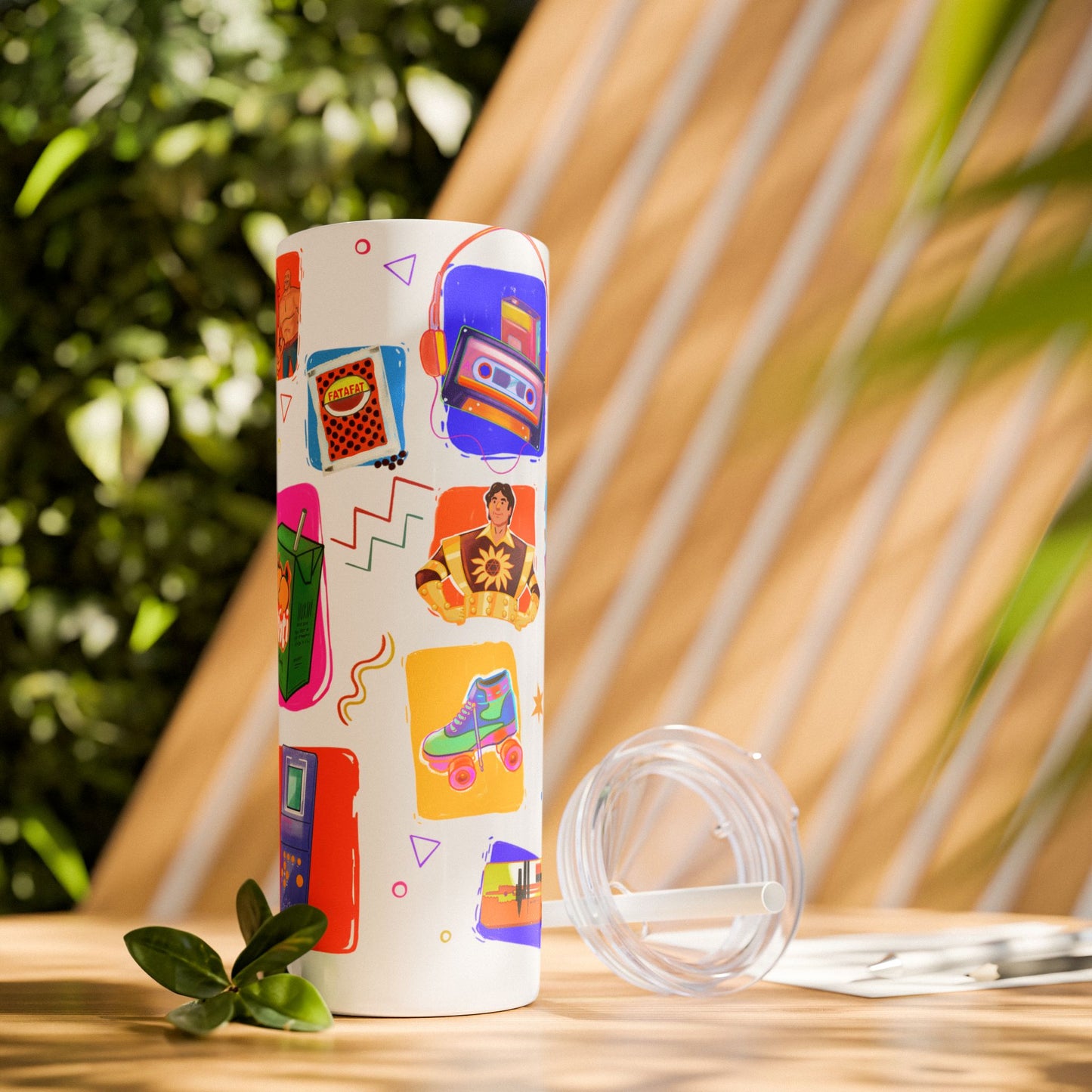 Good old memories Skinny Tumbler with Straw, 20oz