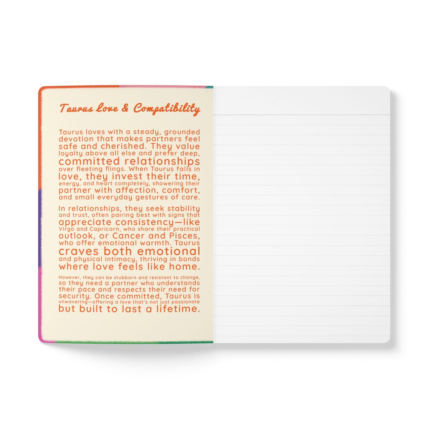 TAURUS Softcover Journal