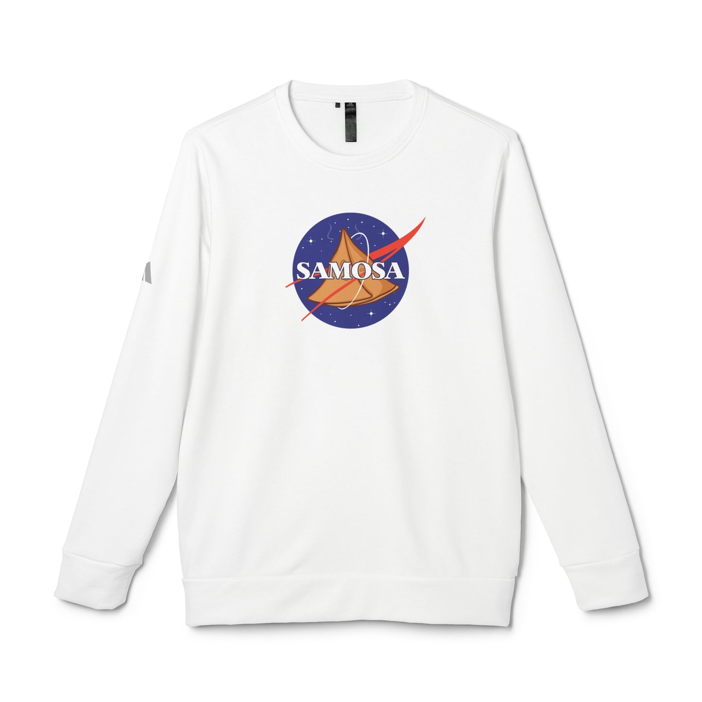 Samosa adidas® Unisex Fleece Crewneck Sweatshirt - Currycature 🇺🇸