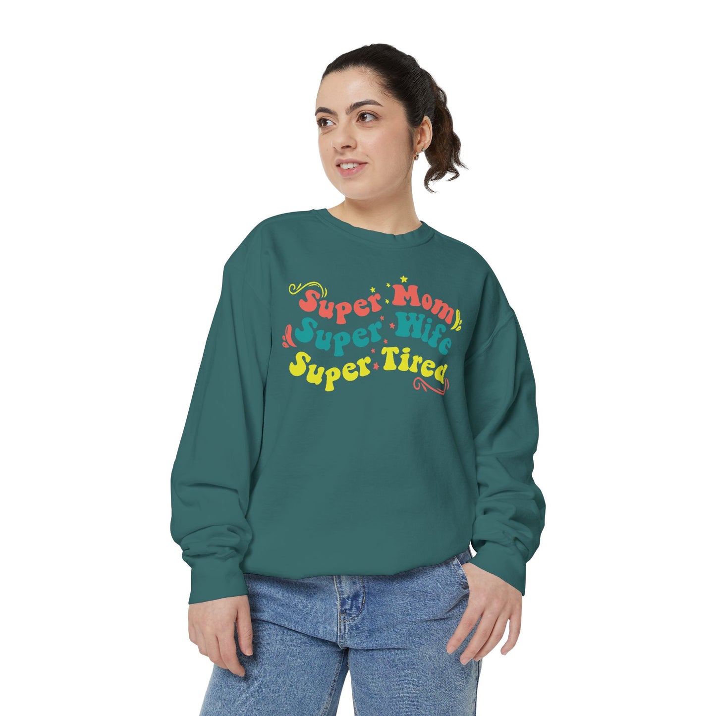 Super Mom Garment-Dyed Sweatshirt