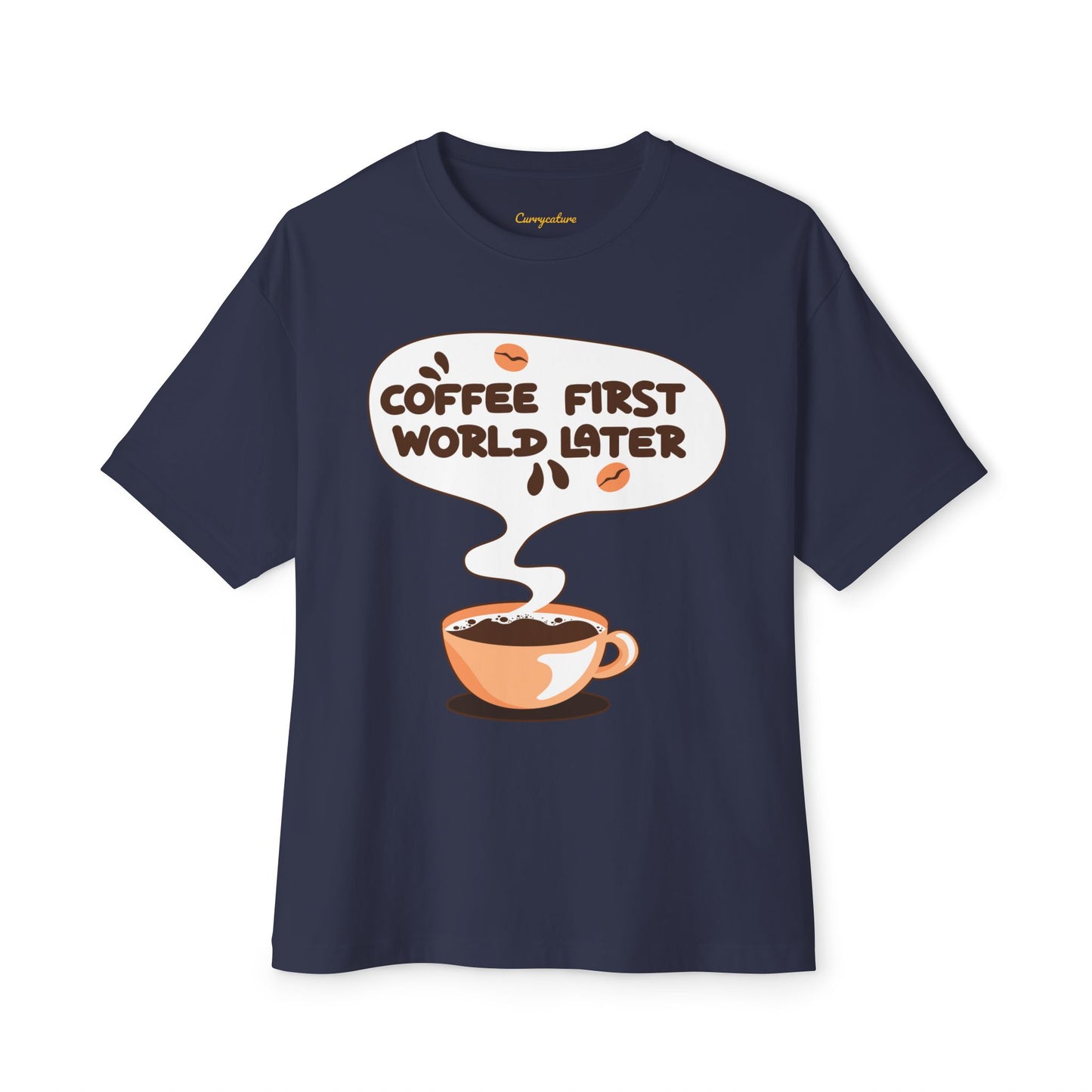 Coffee First Oversized Tee