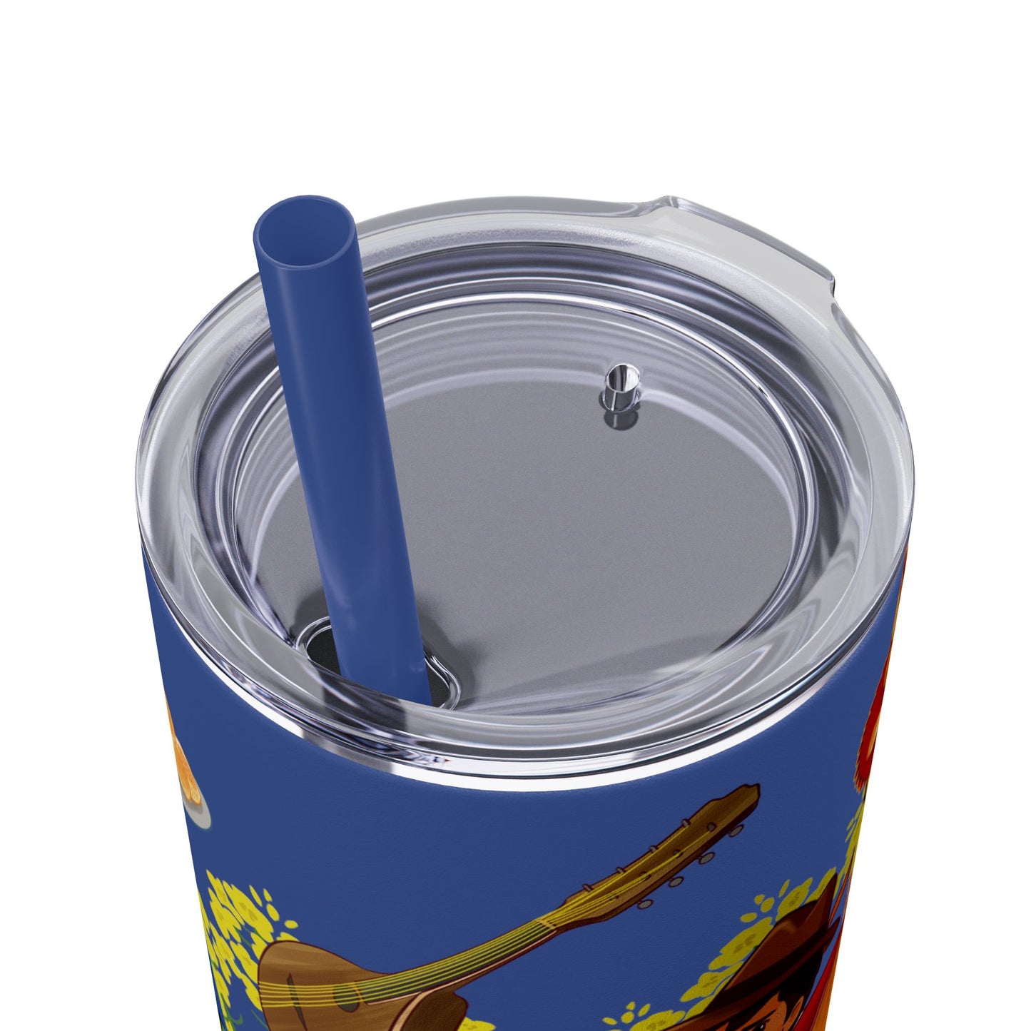 DDLJ Skinny Tumbler with Straw, 20oz