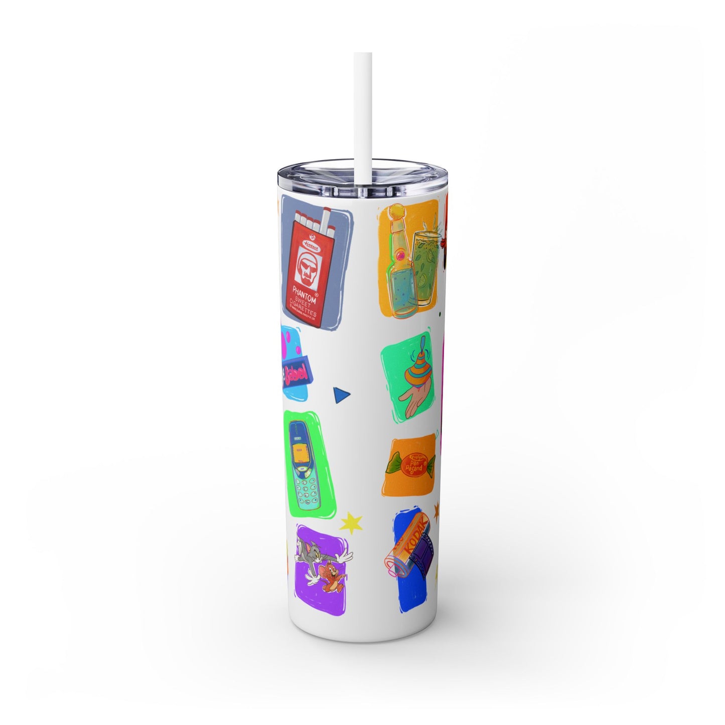 Good old memories Skinny Tumbler with Straw, 20oz