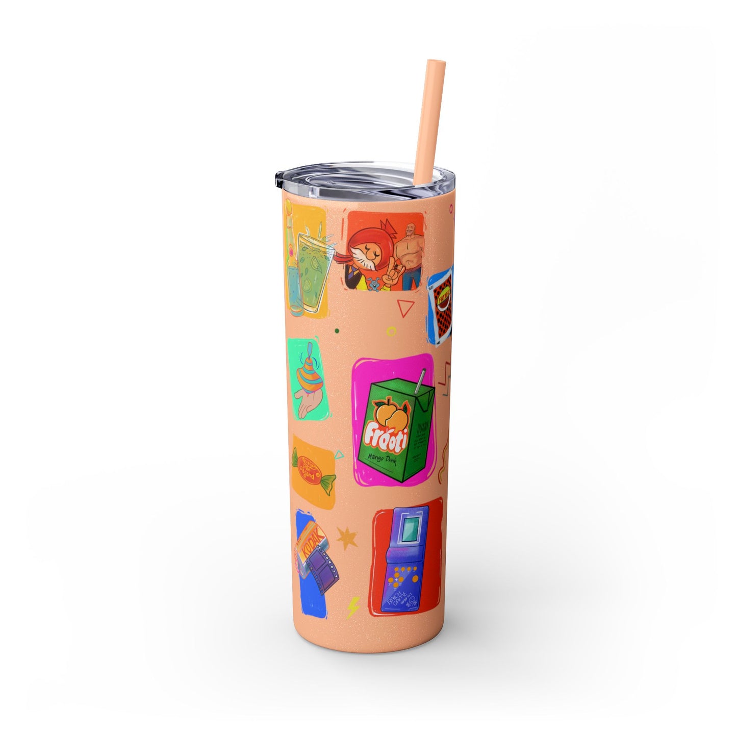Good old memories Skinny Tumbler with Straw, 20oz