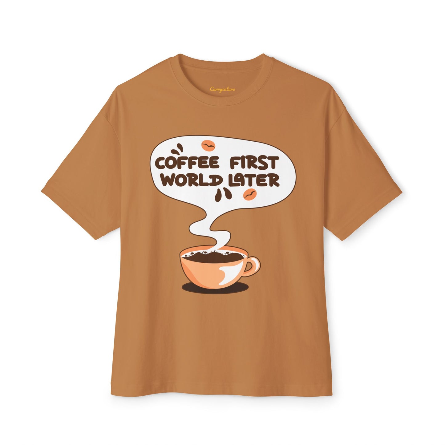 Coffee First Oversized Tee