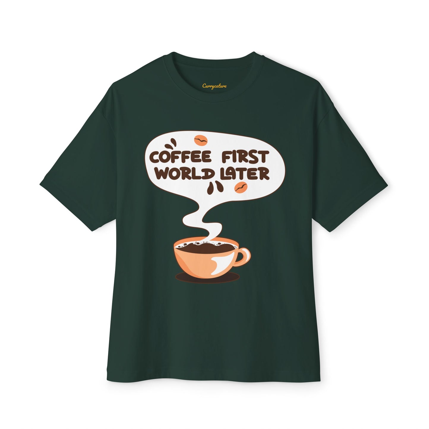 Coffee First Oversized Tee