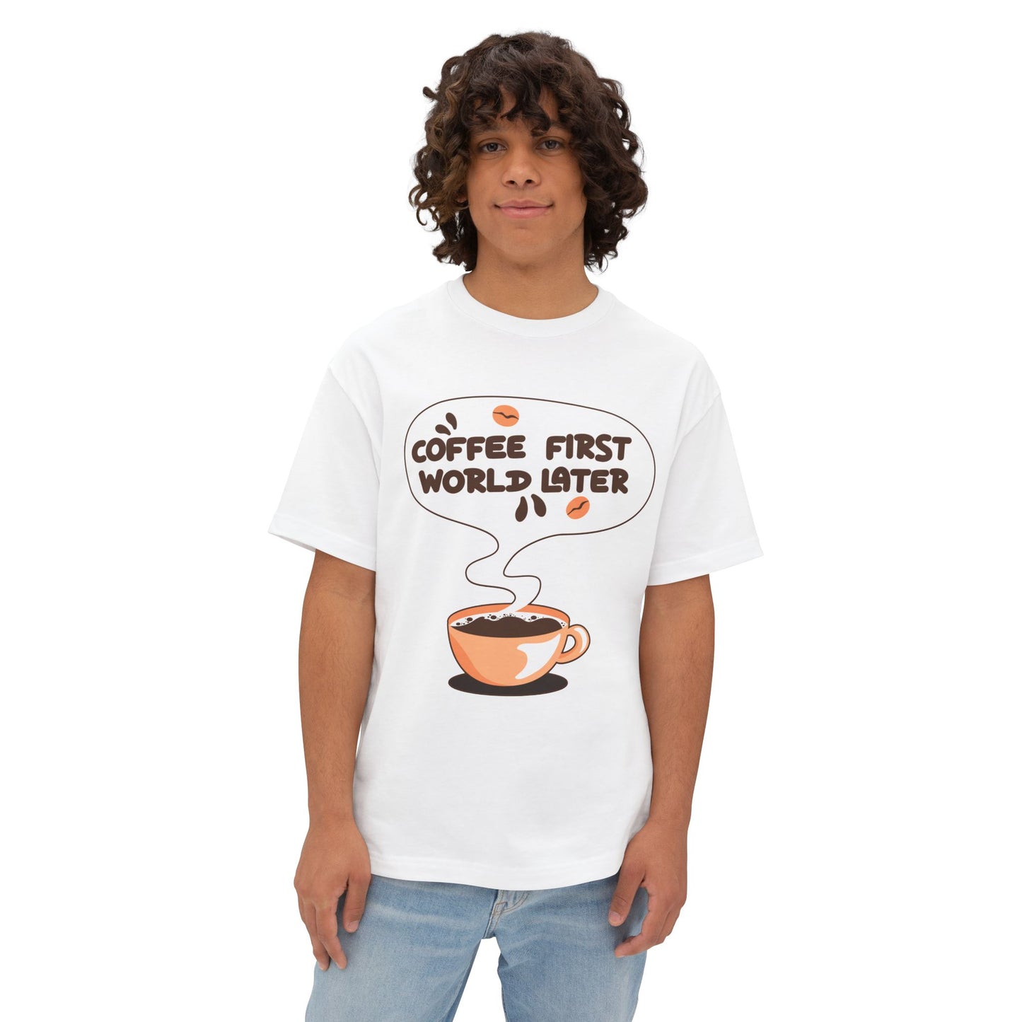 Coffee First Oversized Tee