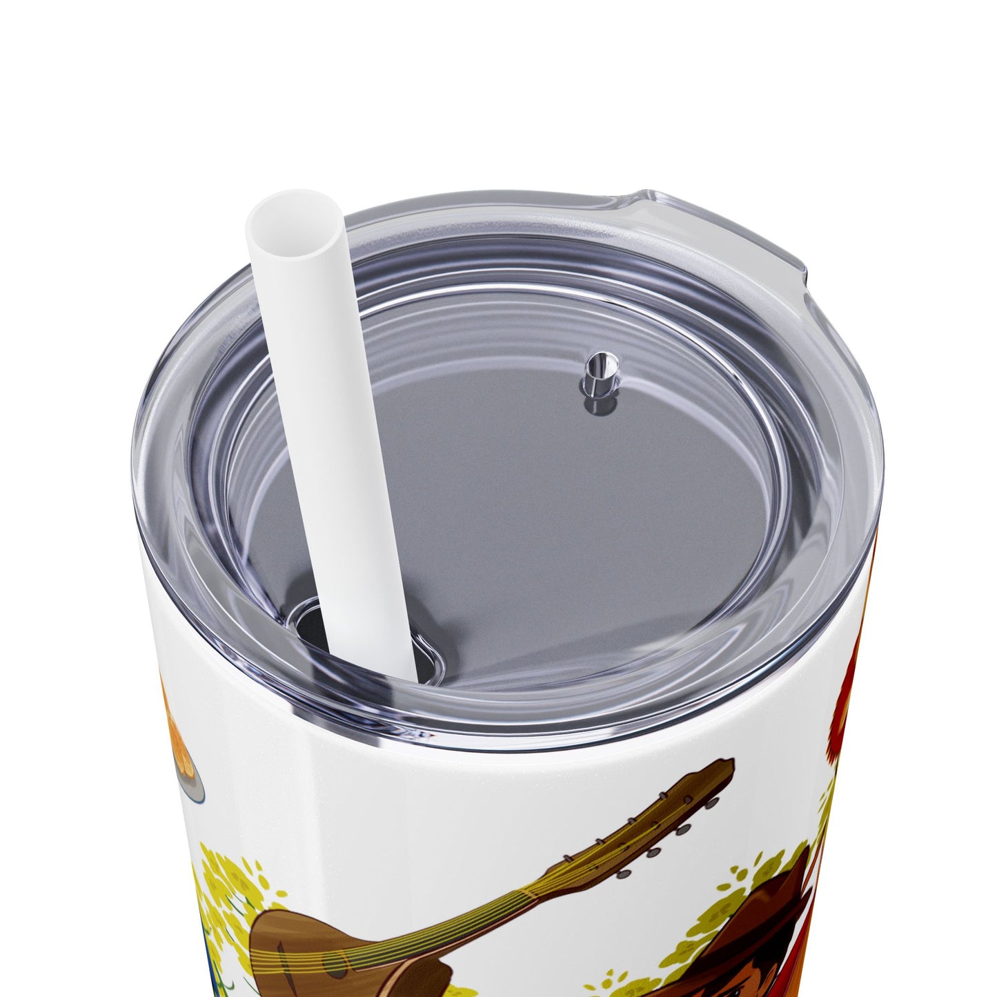 DDLJ Skinny Tumbler with Straw, 20oz