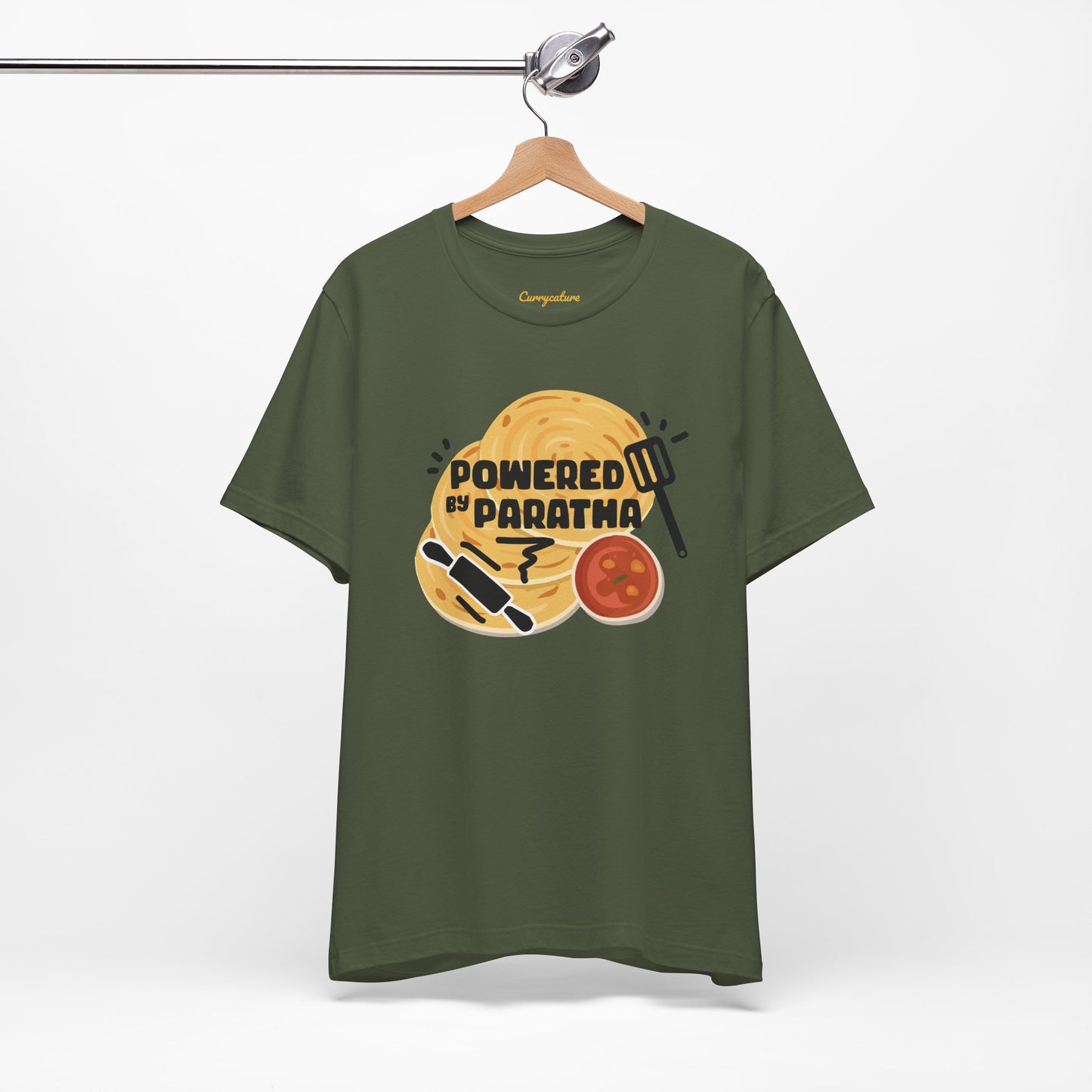 Powered by Paratha Graphic T-shirt