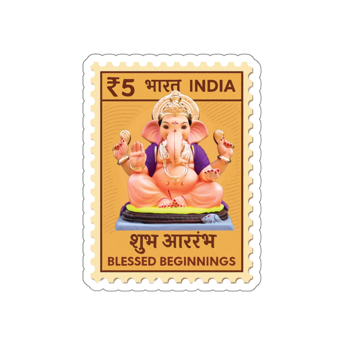 Ganpati Die-Cut Sticker