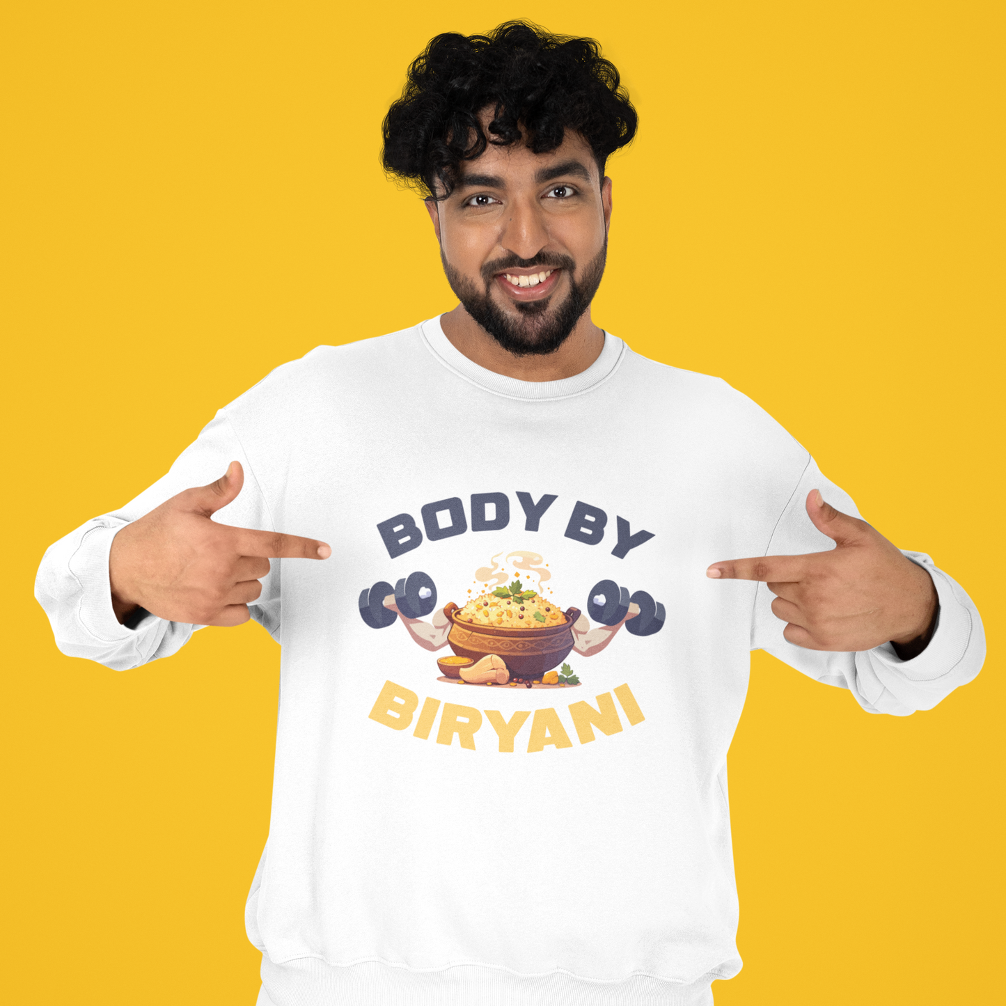 Body By Biryani Unisex Garment-Dyed Sweatshirt