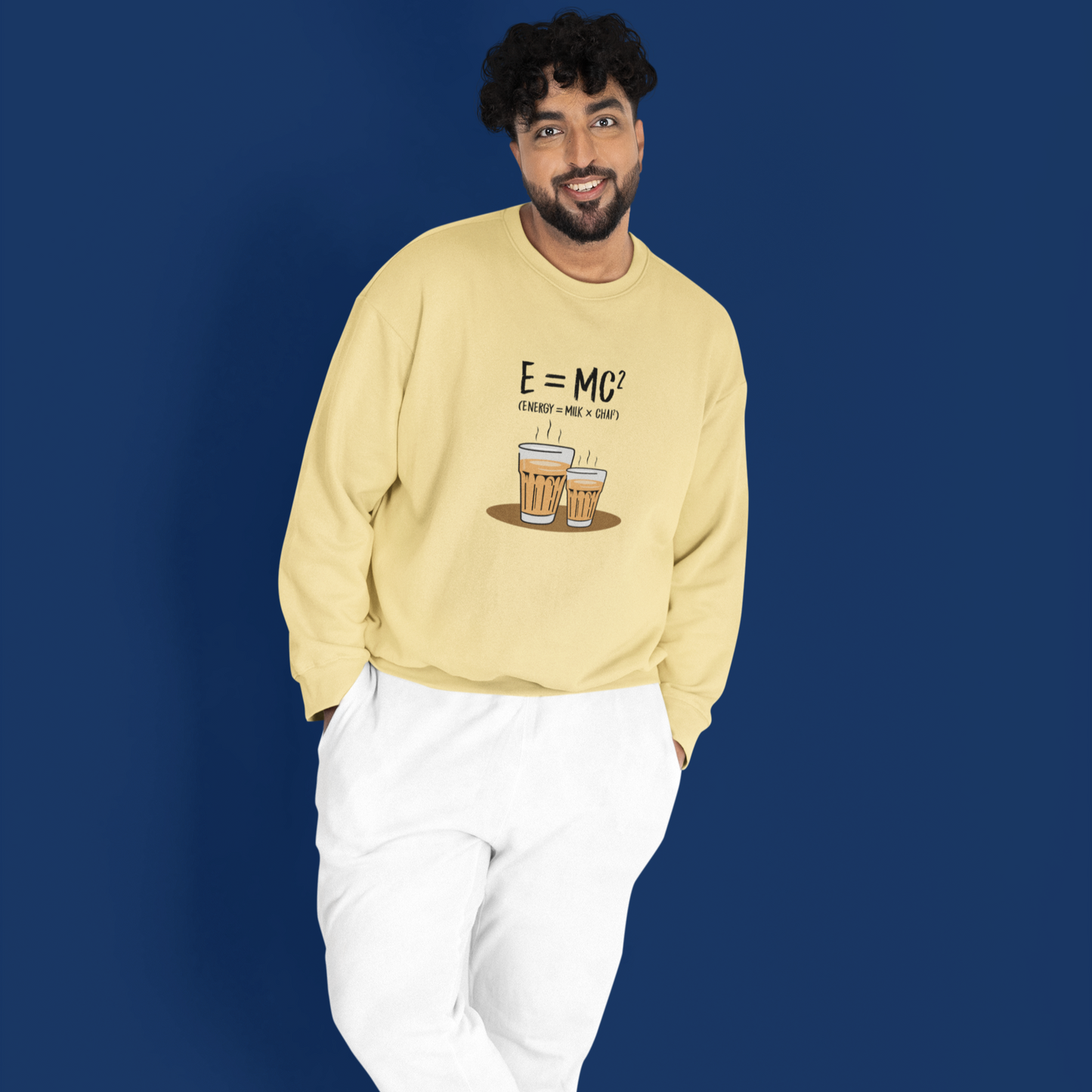 Energy = Chai Unisex Garment-Dyed Sweatshirt