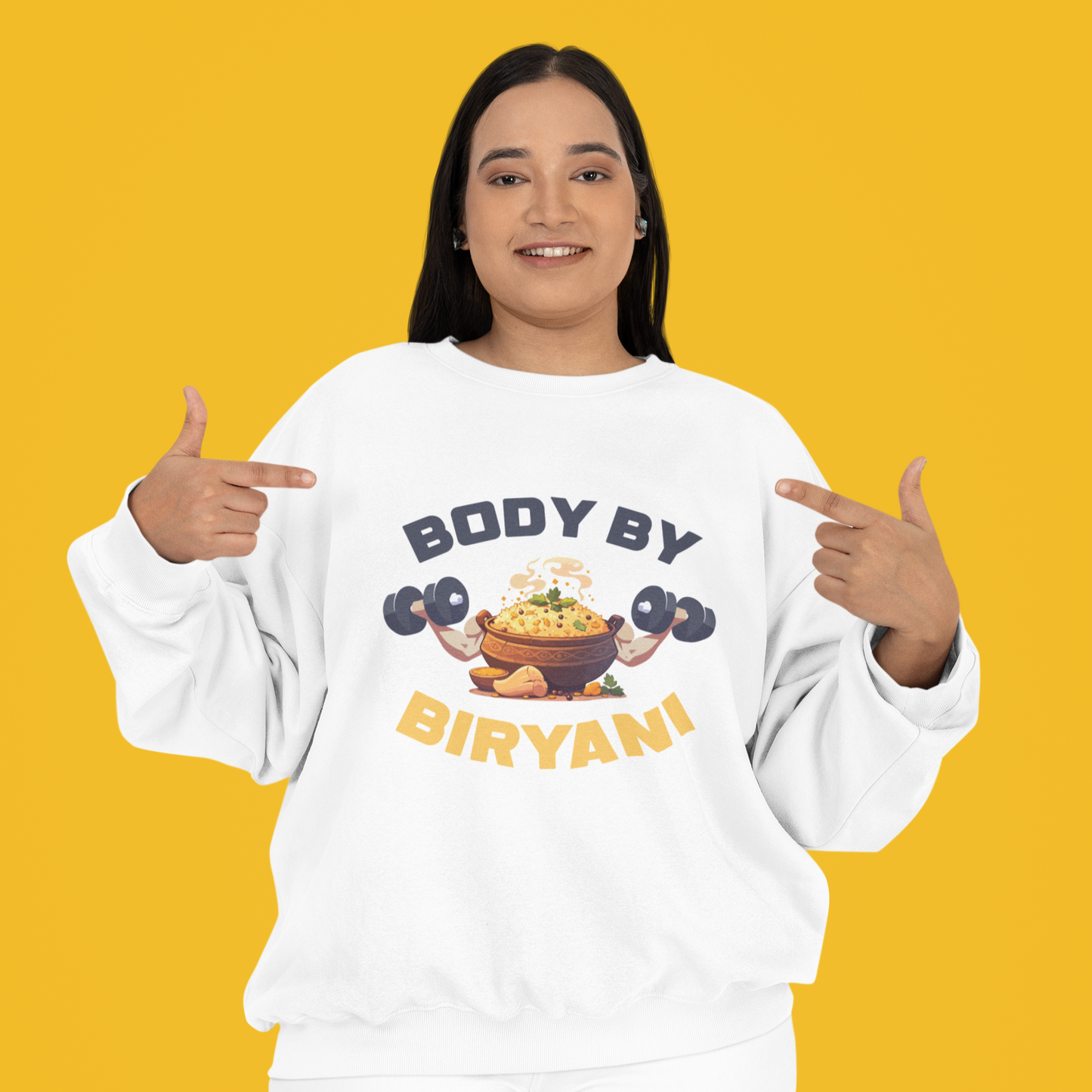 Body By Biryani Unisex Garment-Dyed Sweatshirt