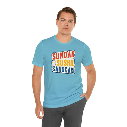 Sundar Sushil Sanskari Graphic T-shirt