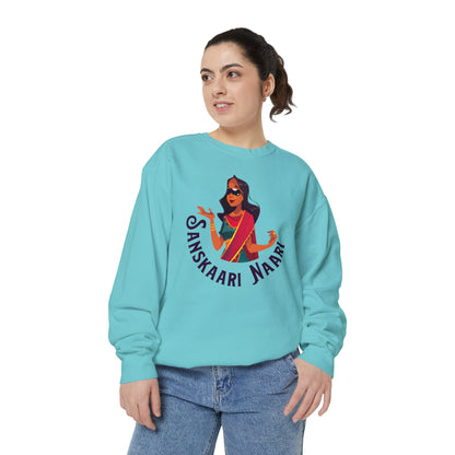 Sanskaari Naari Garment-Dyed Sweatshirt