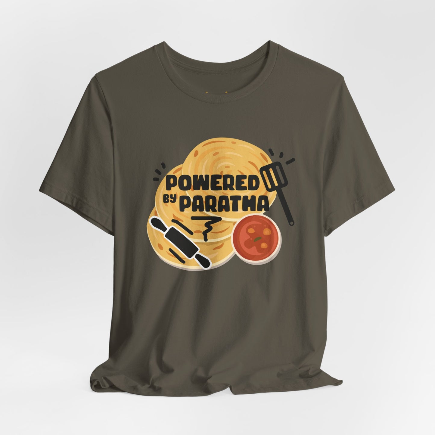 Powered by Paratha Graphic T-shirt