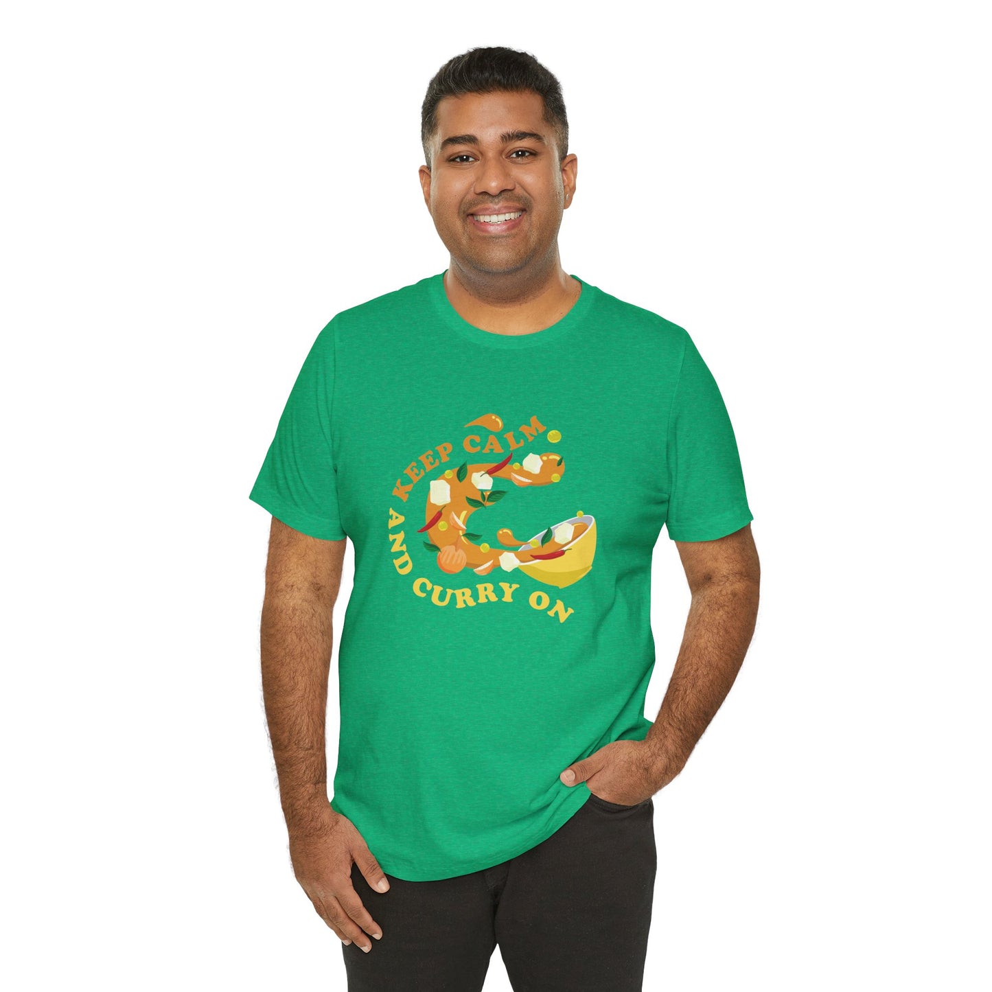 Keep Calm and Curry On Graphic T-shirt