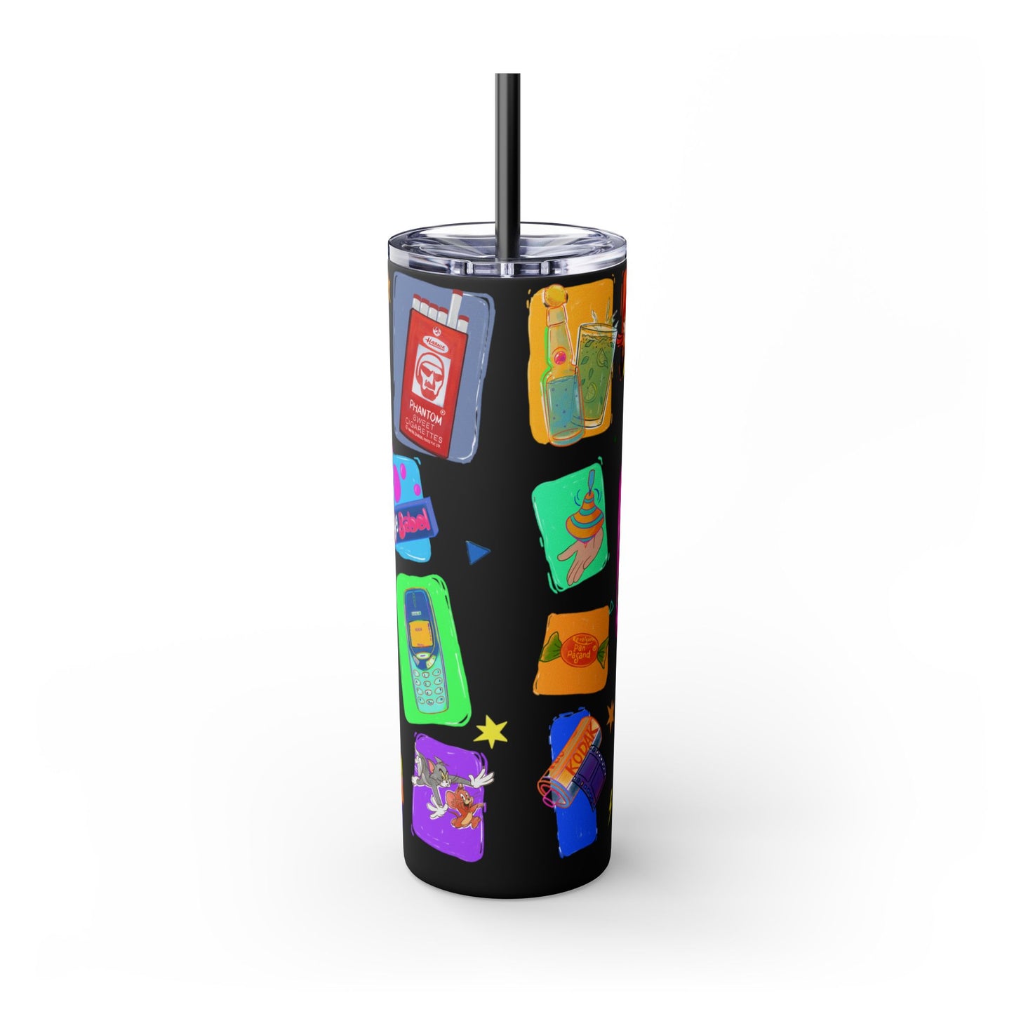 Good old memories Skinny Tumbler with Straw, 20oz