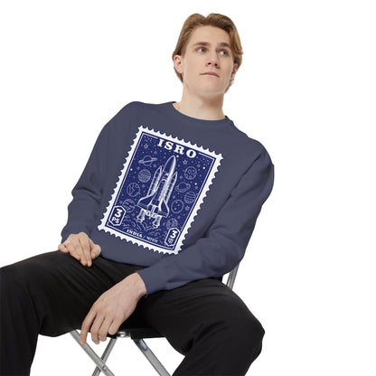 ISRO Unisex Garment-Dyed Sweatshirt