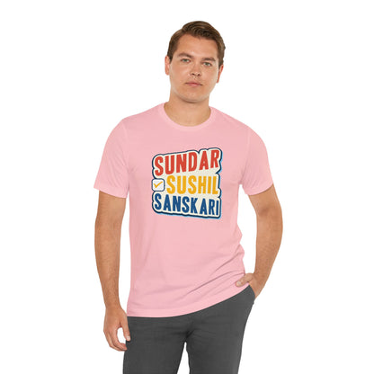 Sundar Sushil Sanskari Graphic T-shirt