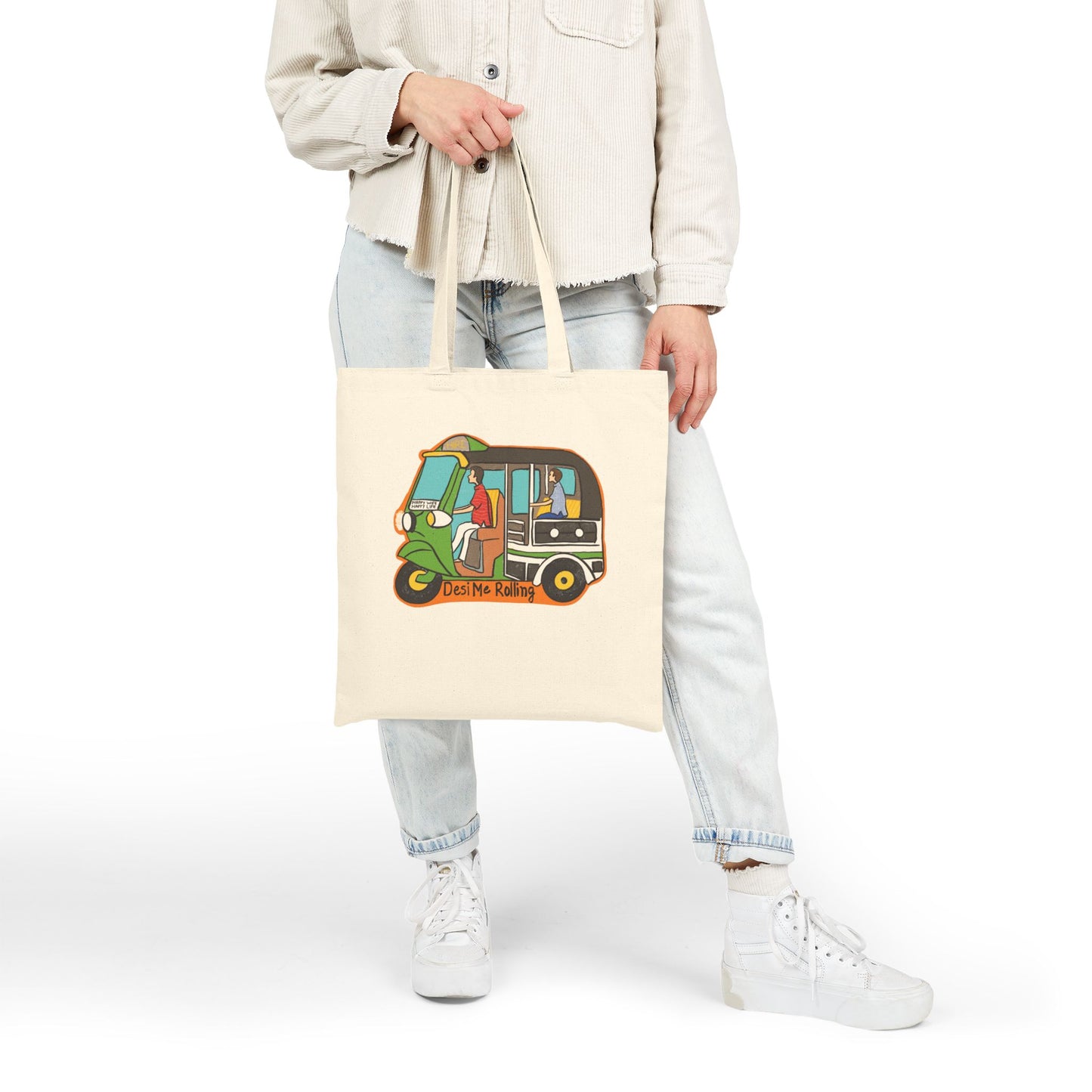 Auto Cotton Canvas Tote Bag