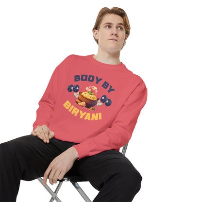 Body By Biryani Unisex Garment-Dyed Sweatshirt