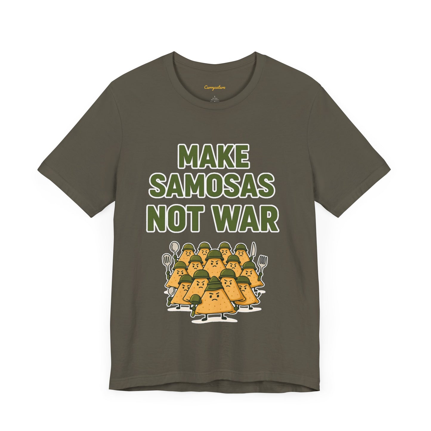 Make Samosas Not War Graphic T-shirt