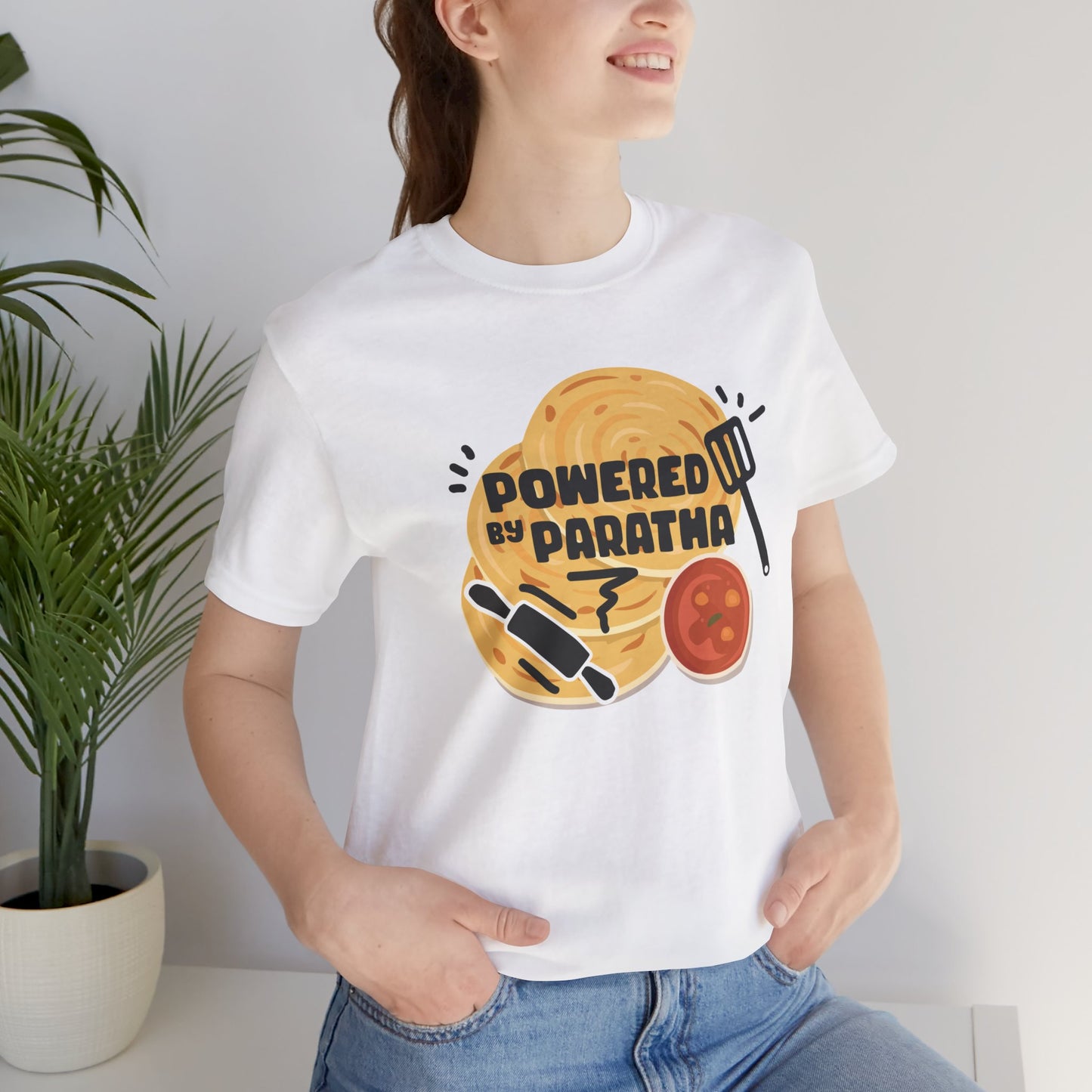 Powered by Paratha Graphic T-shirt