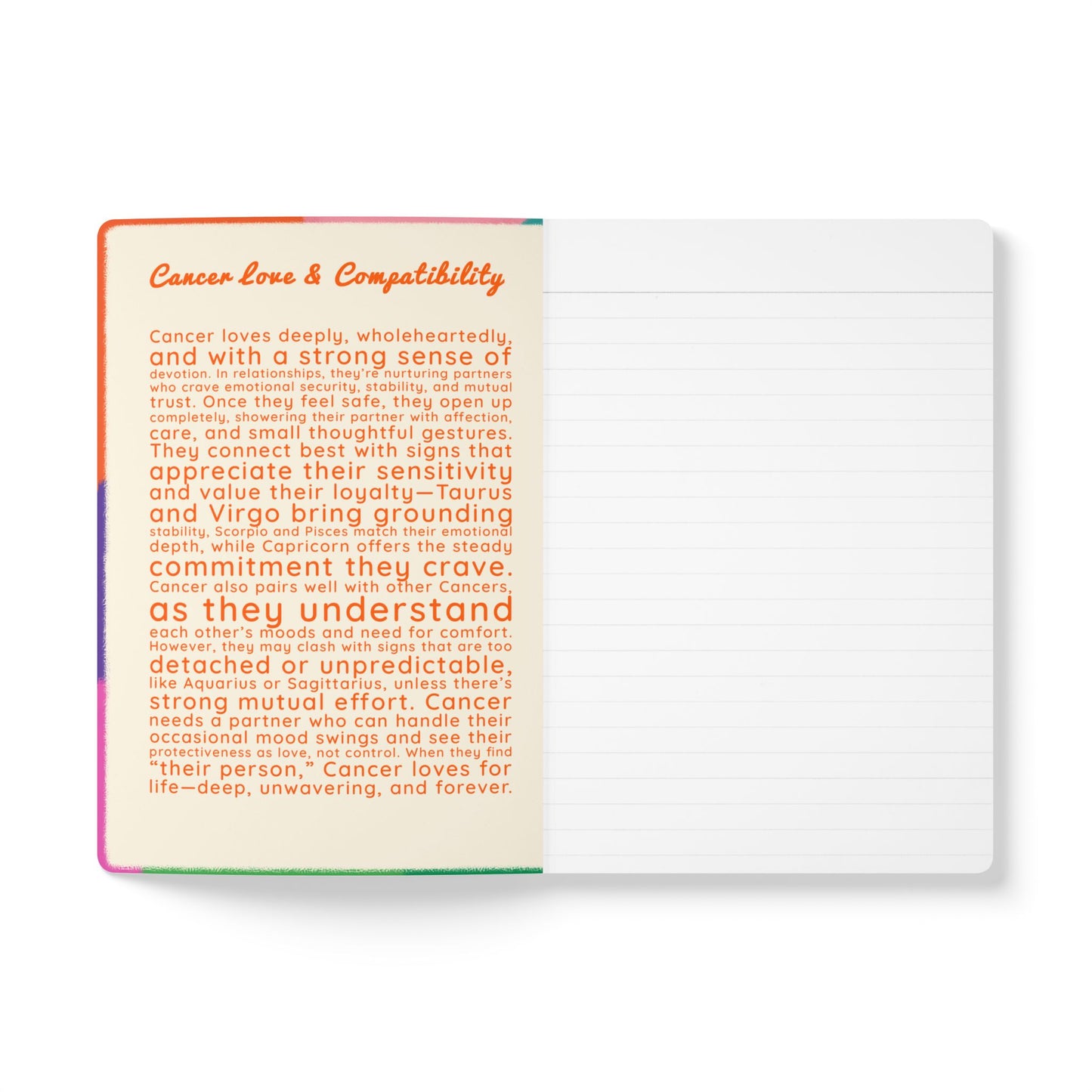 CANCER Softcover Journal