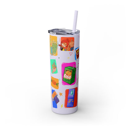 Good old memories Skinny Tumbler with Straw, 20oz
