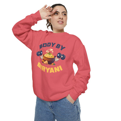 Body By Biryani Unisex Garment-Dyed Sweatshirt