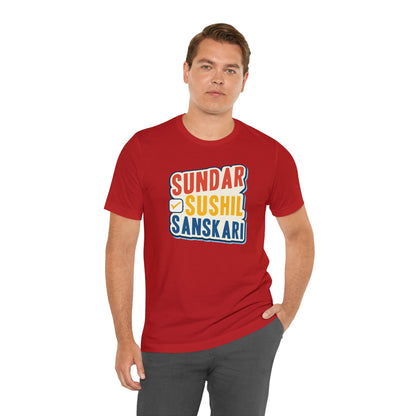 Sundar Sushil Sanskari Graphic T-shirt