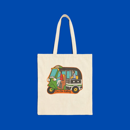 Auto Cotton Canvas Tote Bag