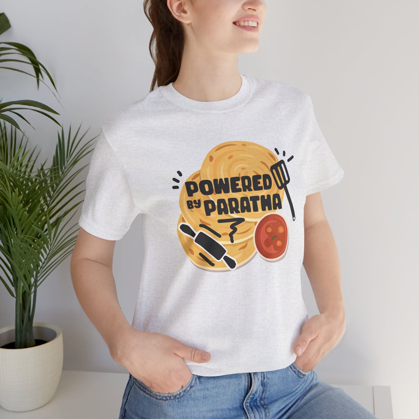 Powered by Paratha Graphic T-shirt