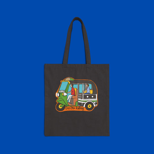 Auto Cotton Canvas Tote Bag