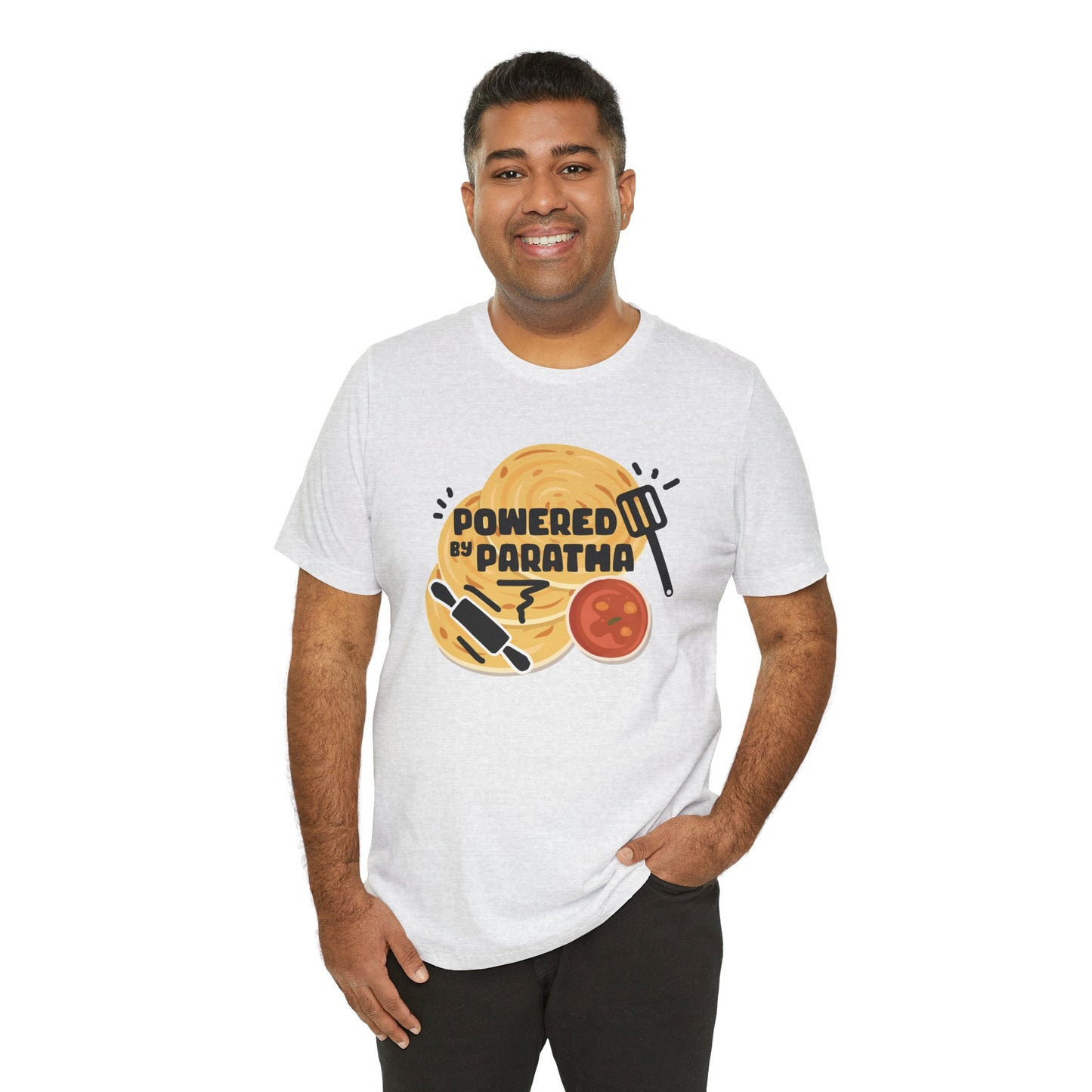 Powered by Paratha Graphic T-shirt