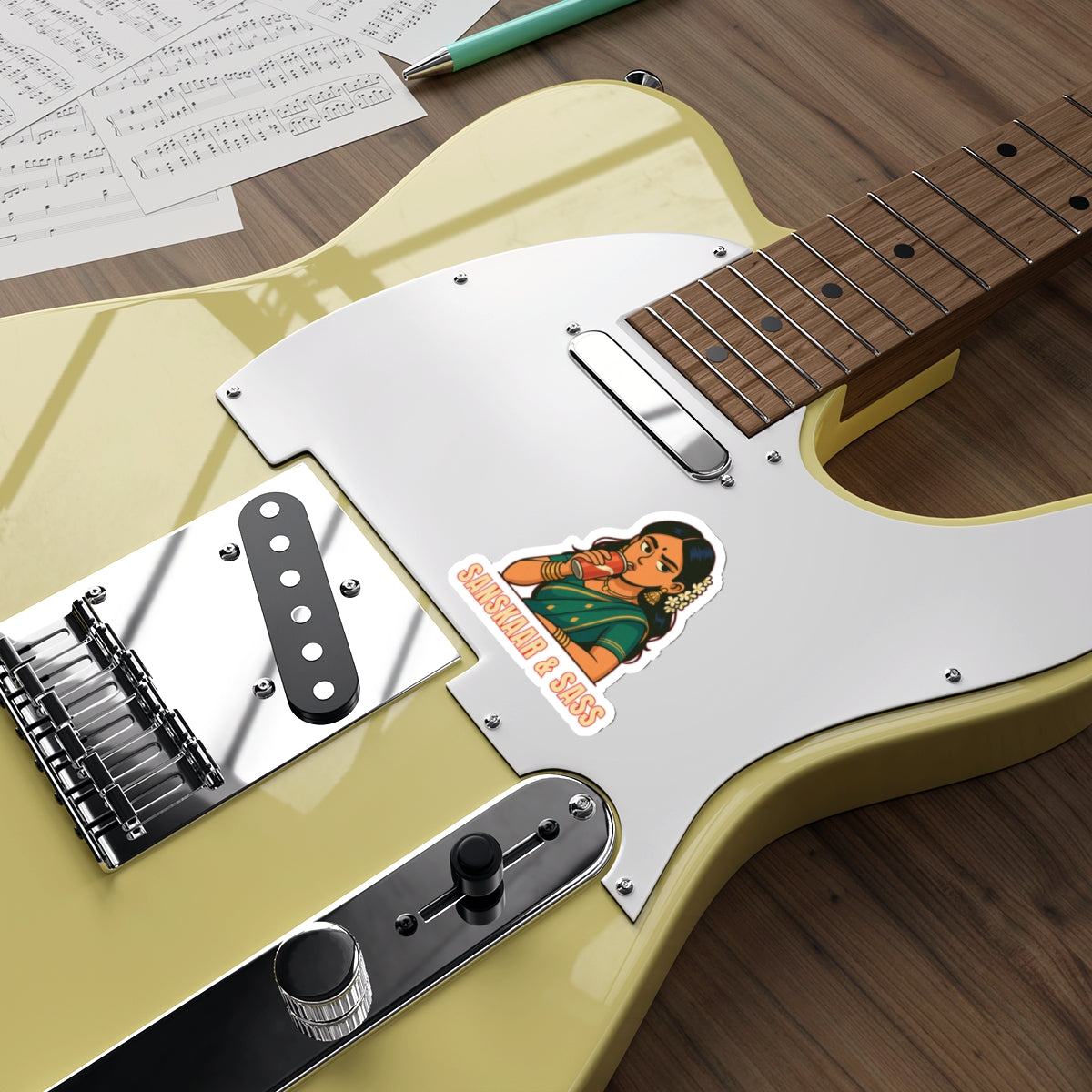 Sanskaar & Sass Die-Cut Sticker