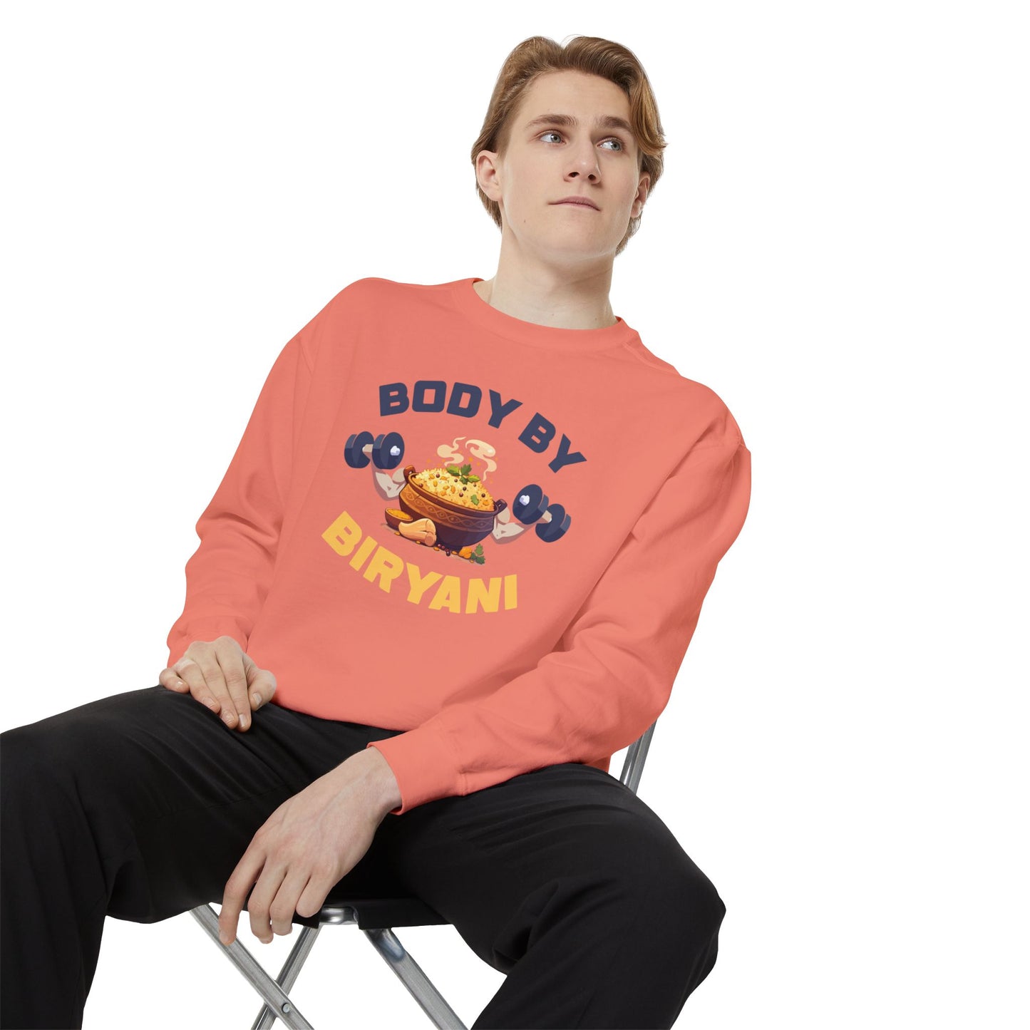 Body By Biryani Unisex Garment-Dyed Sweatshirt