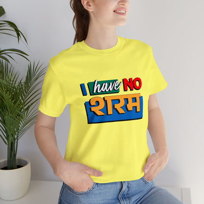 No शरम Graphic T-shirt