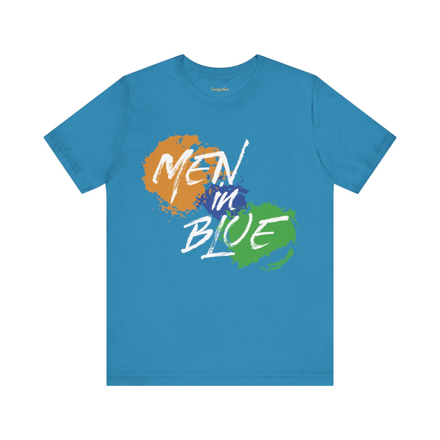 Men in Blue Graphic T-shirt