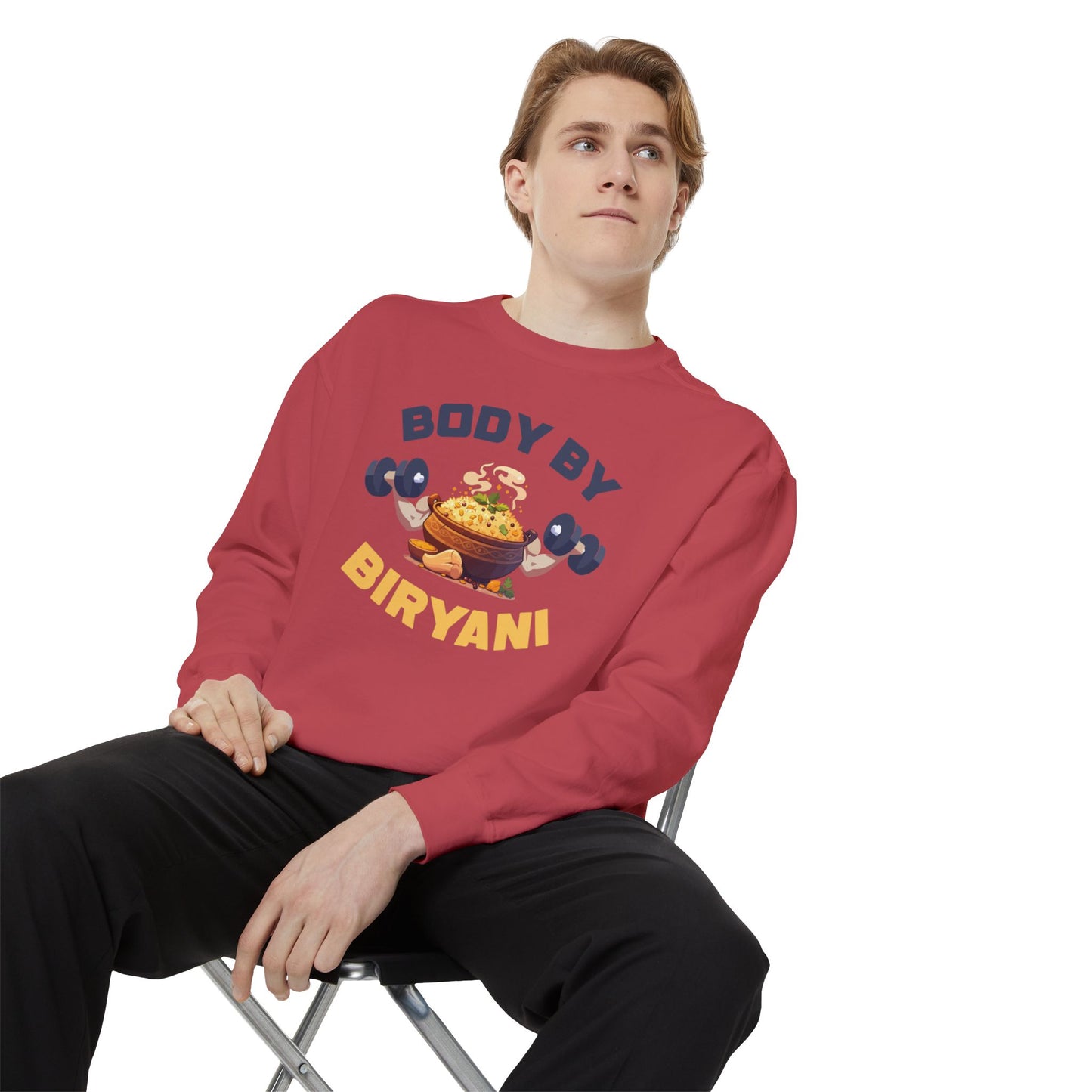 Body By Biryani Unisex Garment-Dyed Sweatshirt