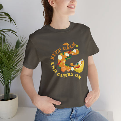 Keep Calm and Curry On Graphic T-shirt