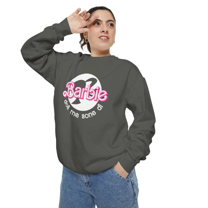 Barbie Doll Garment-Dyed Sweatshirt