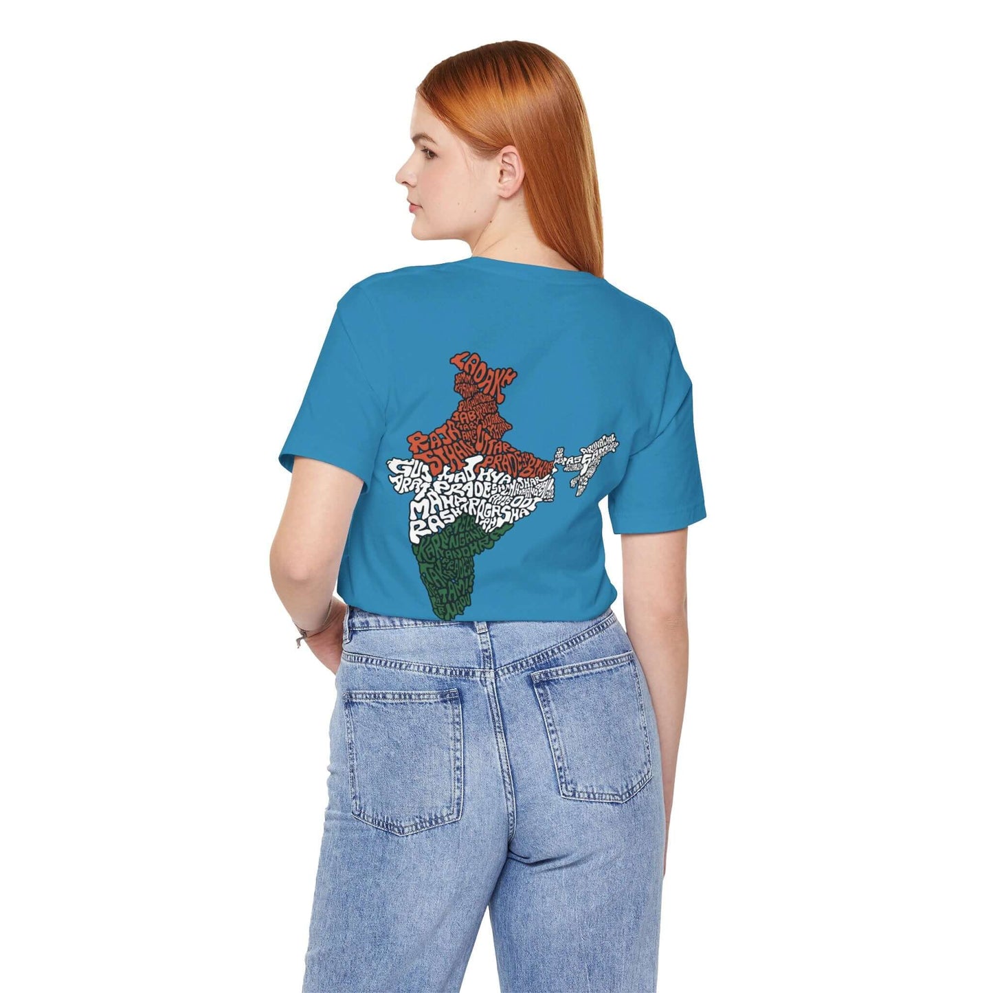 India Map (Back Print) Graphic T-shirt