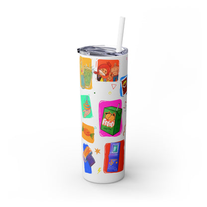 Good old memories Skinny Tumbler with Straw, 20oz