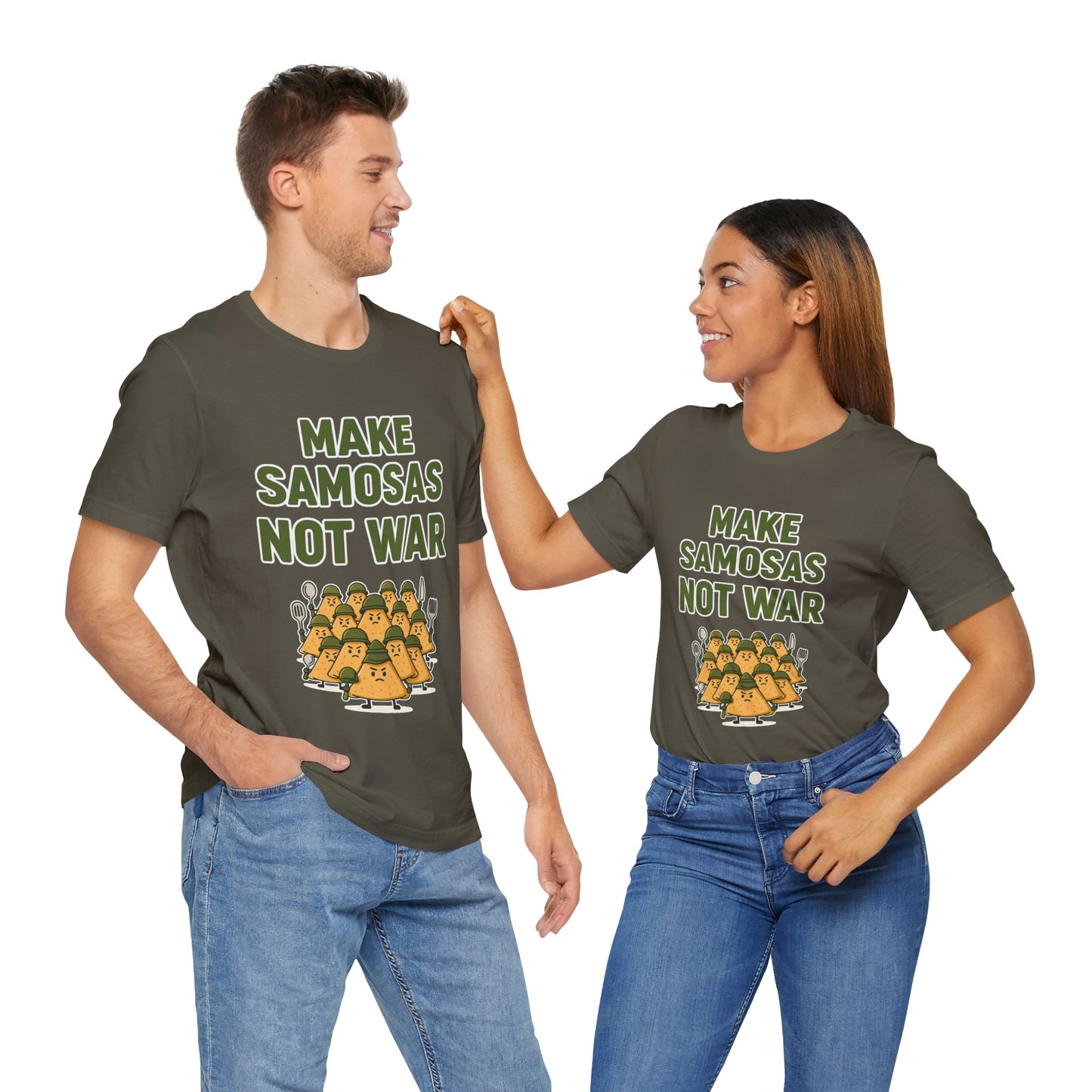 Make Samosas Not War Graphic T-shirt