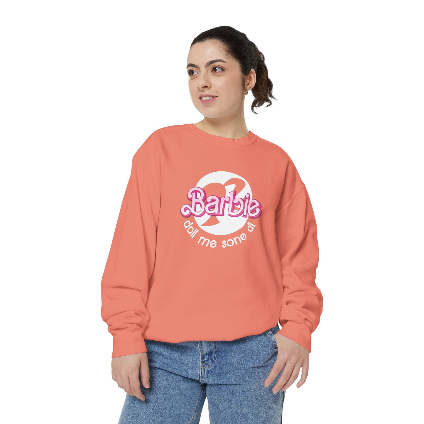 Barbie Doll Garment-Dyed Sweatshirt