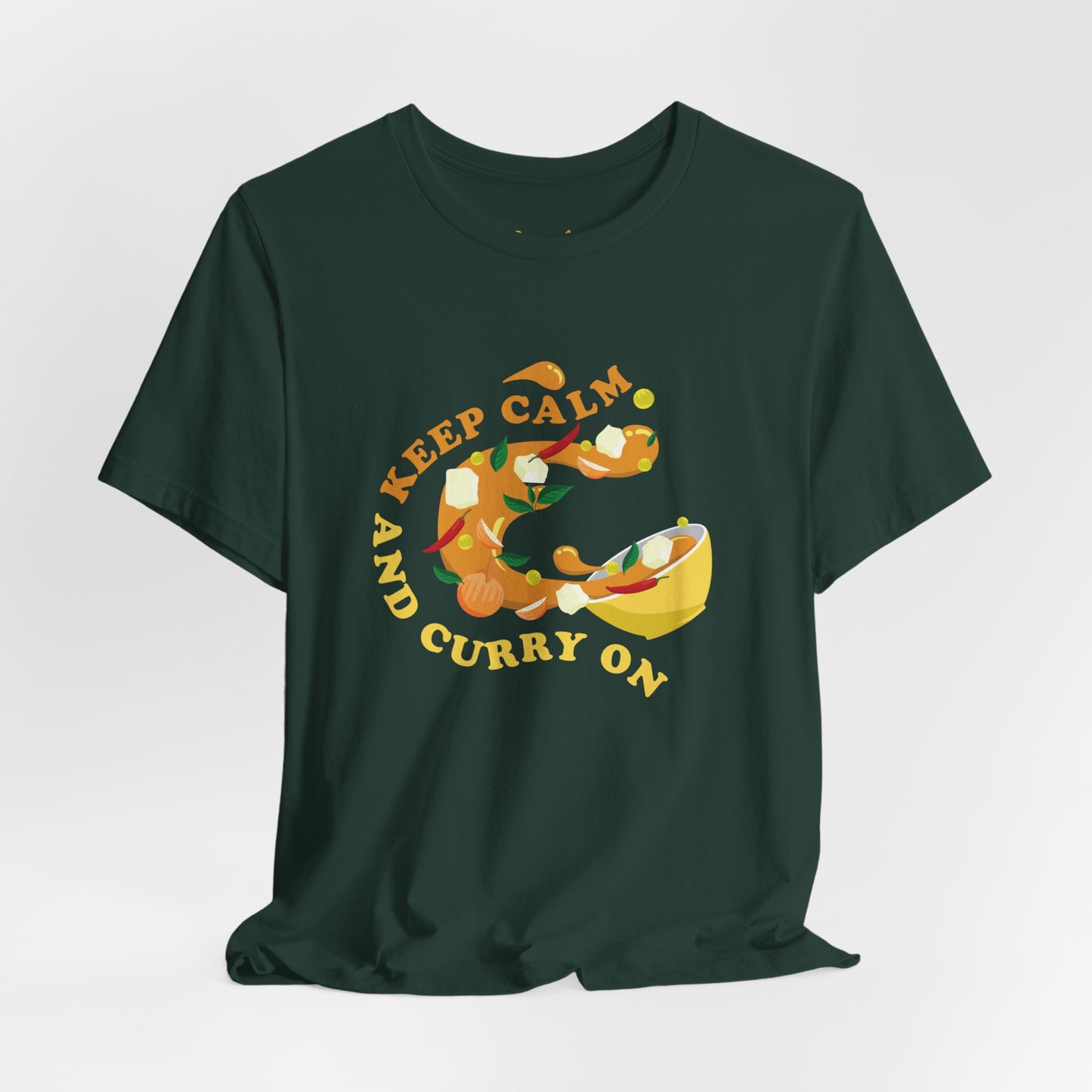 Keep Calm and Curry On Graphic T-shirt